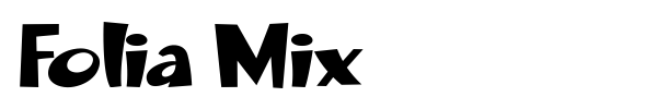 Folia Mix font preview